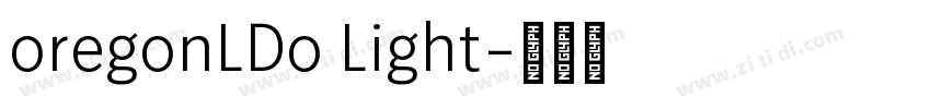 oregonLDo Light字体转换